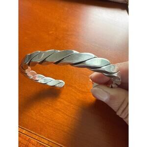 JAMES AVERY SS XL Cuff Bracelet | Twisted Cable 70g Statement Piece | 925 Silver